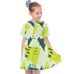 Abstract Pattern Geometric Backgrounds   Kids  Sailor Dress by Eskimos