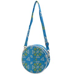 Abstract Pattern Geometric Backgrounds   Crossbody Circle Bag by Eskimos