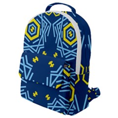 Abstract Pattern Geometric Backgrounds   Flap Pocket Backpack (small) by Eskimos