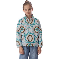 Abstract Pattern Geometric Backgrounds   Kids  Half Zip Hoodie by Eskimos