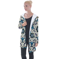 Paradise Flowers And Candle Light Longline Hooded Cardigan by pepitasart