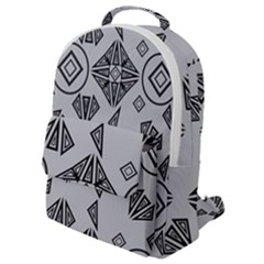 Abstract Pattern Geometric Backgrounds   Flap Pocket Backpack (small) by Eskimos