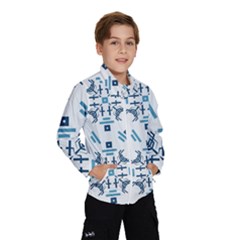 Abstract Pattern Geometric Backgrounds   Kids  Windbreaker by Eskimos