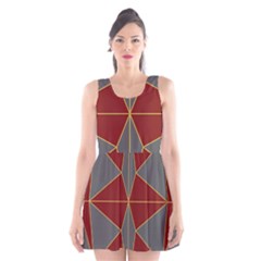 Abstract Pattern Geometric Backgrounds   Scoop Neck Skater Dress by Eskimos