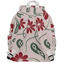  Folk flowers floral art print Flowers abstract art  Top Flap Backpack View3