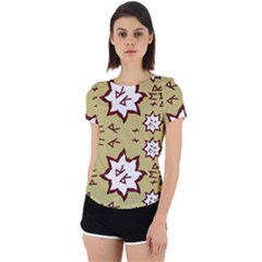 Abstract Pattern Geometric Backgrounds   Back Cut Out Sport Tee by Eskimos