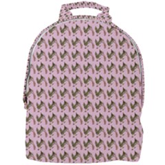 Fern Pattern 2 Pink Mini Full Print Backpack by violetheavensky