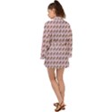 Fern Pattern 2 Pink Long Sleeve Kimono View2