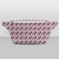 Fern Pattern 2 Pink Waist Bag  by violetheavensky