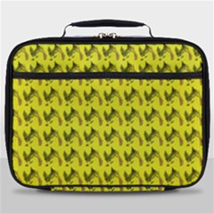 Fern Pattern 2 Yellow Full Print Lunch Bag by violetheavensky