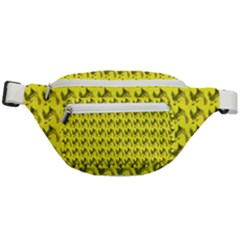 Fern Pattern 2 Yellow Fanny Pack by violetheavensky