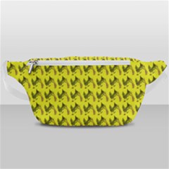 Fern Pattern 2 Yellow Waist Bag  by violetheavensky