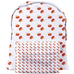 Kawaii Pumpkin Patt White Giant Full Print Backpack by violetheavensky