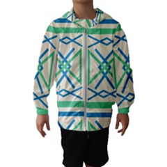 Abstract Pattern Geometric Backgrounds   Kids  Hooded Windbreaker by Eskimos