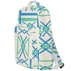 Abstract Pattern Geometric Backgrounds   Double Compartment Backpack by Eskimos