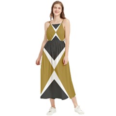 Abstract Pattern Geometric Backgrounds   Boho Sleeveless Summer Dress by Eskimos