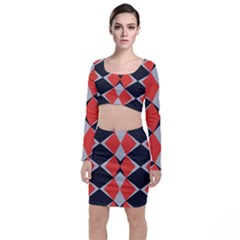 Abstract Pattern Geometric Backgrounds   Top And Skirt Sets by Eskimos