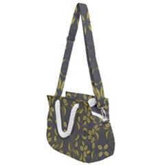 Folk Flowers Print Floral Pattern Ethnic Art Rope Handles Shoulder Strap Bag by Eskimos