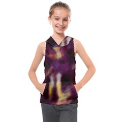 Requiem  Of The Purple Stars Kids  Sleeveless Hoodie by DimitriosArt