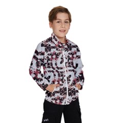 Texture Mosaic Abstract Design Kids  Windbreaker by dflcprintsclothing