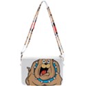 Bulldog-cartoon-illustration-11650862 Double Gusset Crossbody Bag View1