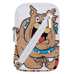 Bulldog-cartoon-illustration-11650862 Belt Pouch Bag (small) by jellybeansanddinosaurs