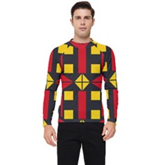 Abstract Pattern Geometric Backgrounds   Men s Long Sleeve Rash Guard by Eskimos