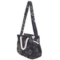 Mystic Patterns Rope Handles Shoulder Strap Bag by CoshaArt