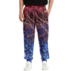 Autumn Fractal Forest Background Men s Elastic Waist Pants by Amaryn4rt