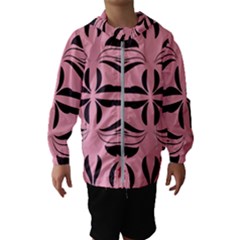 Floral Folk Damask Pattern  Kids  Hooded Windbreaker by Eskimos