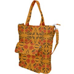 Floral Folk Damask Pattern  Shoulder Tote Bag by Eskimos