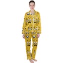 Emojis Satin Long Sleeve Pajamas Set View1