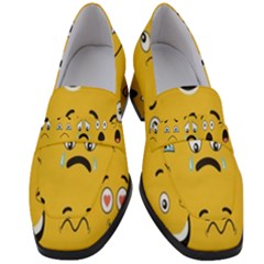 Emojis Women s Chunky Heel Loafers by Sparkle