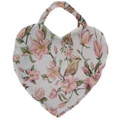 Floral Giant Heart Shaped Tote by Sparkle