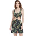 Nature With Bugs Velvet Cutout Dress View1