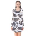 Hedgehog Long Sleeve V-neck Flare Dress View1