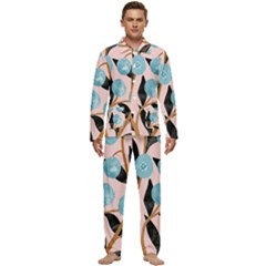 Fruits Men s Long Sleeve Velvet Pocket Pajamas Set by Sparkle