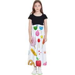 Summer-fair-food-goldfish Copy Copy Kids  Flared Maxi Skirt by Nexatart