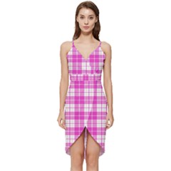 Pink Tartan Wrap Frill Dress by tartantotartanspink