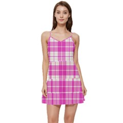 Pink Tartan Short Frill Dress by tartantotartanspink