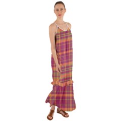 Tartan 9 Cami Maxi Ruffle Chiffon Dress by tartantotartanspink