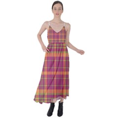 Tartan 9 Tie Back Maxi Dress by tartantotartanspink