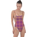 Tartan 9 Tie Strap One Piece Swimsuit View1