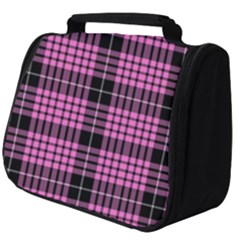 Pink Tartan 3 Full Print Travel Pouch (big) by tartantotartanspink2