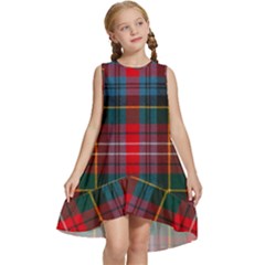 Caledonia Modern Tartan Kids  Frill Swing Dress by tartantotartansred