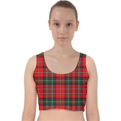 Boyd Modern Tartan 2 Velvet Racer Back Crop Top by tartantotartansred