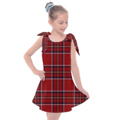 Brodie Clan Tartan 2 Kids  Tie Up Tunic Dress by tartantotartansred