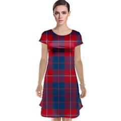 Galloway Red Modern Tartan Cap Sleeve Nightdress by tartantotartansred