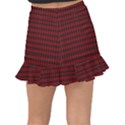 Tartan Red Fishtail Mini Chiffon Skirt View2