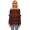 Macduff Tartan Off Shoulder Chiffon Pocket Shirt View1